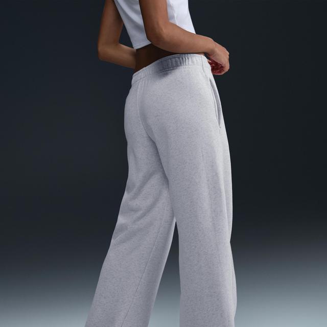 Women's Nike Sportswear Club Fleece Mid-Rise Wide-Leg Sweatpants Product Image