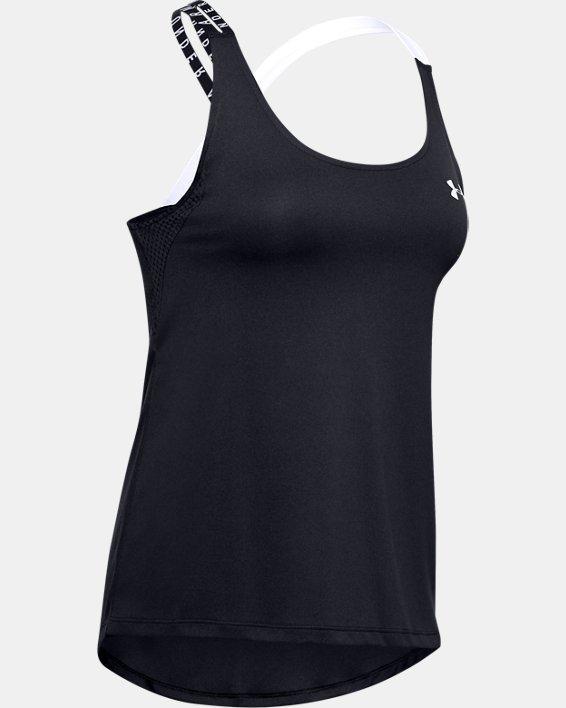 Women's HeatGear® Armour Wordmark Double Strap Tank Product Image