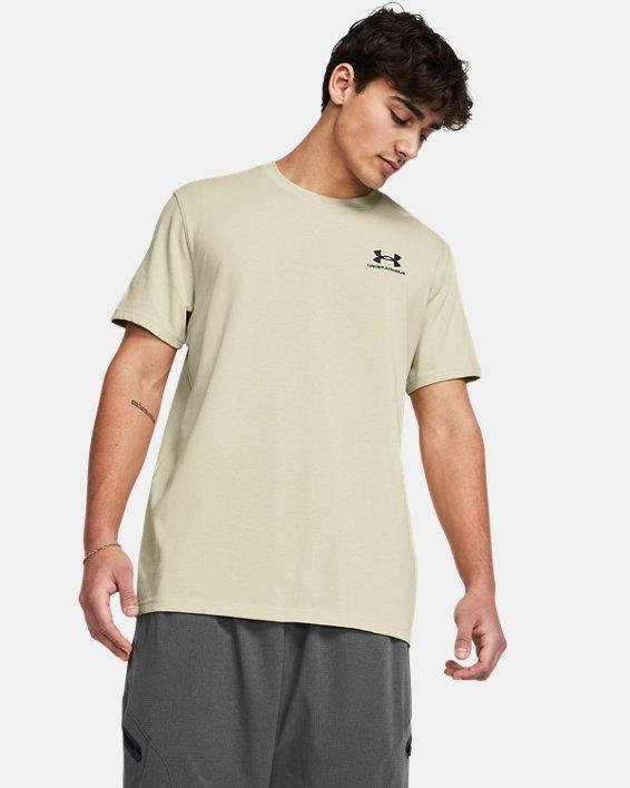 Men's UA Logo Embroidered Heavyweight Short Sleeve Product Image