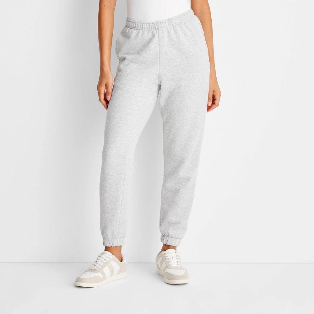 Womens Leisure Studio Mid-Rise Essential Joggers - Universal Thread Heather XL product image