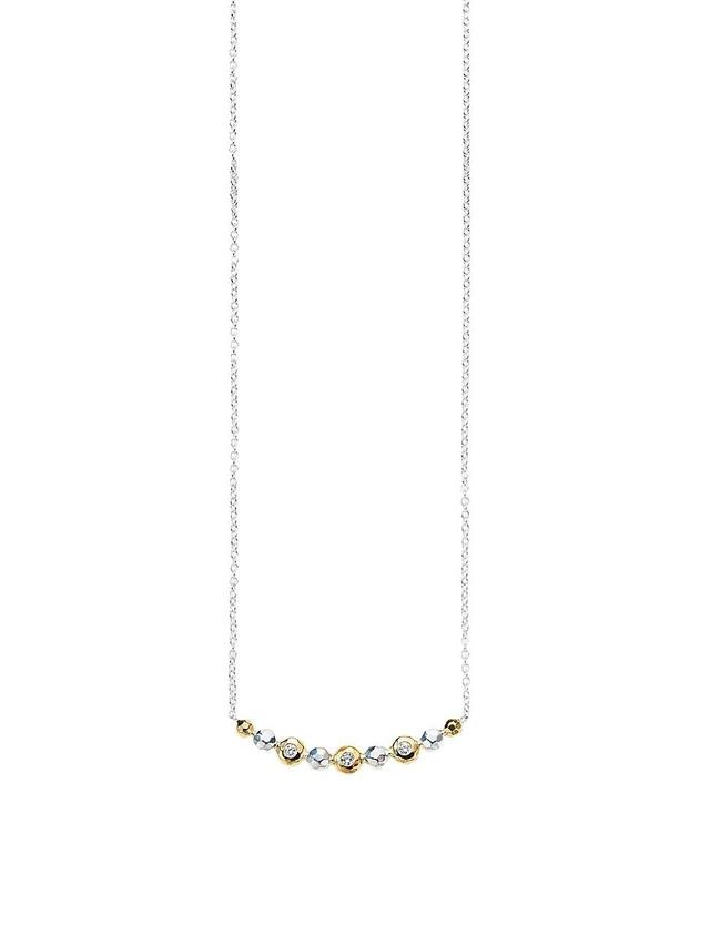 Womens Chimera Sterling Silver, 18K Yellow Gold, & Diamond Pendant Necklace Product Image