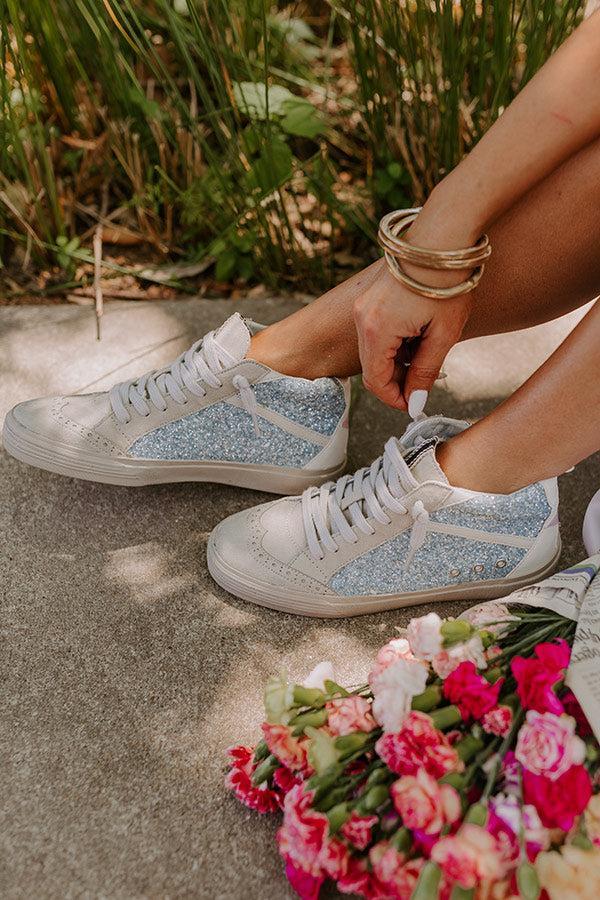 The Hazel Vintage Glitter Sneaker Product Image