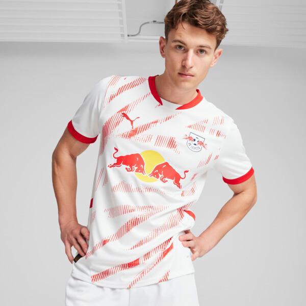 PUMA RB Leipzig 24/25 Men's Replica Home Soccer Jersey in White/For All Time Red Product Image