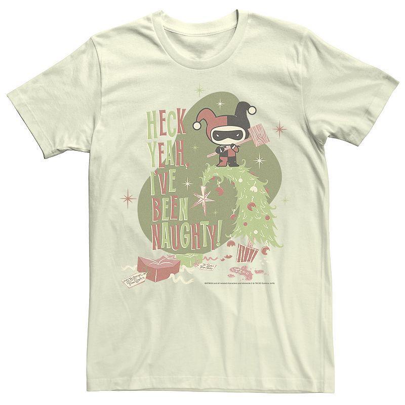 Mens DC Comics Harley Quinn Heck Yeah Ive Been Naughty Christmas Tee Product Image