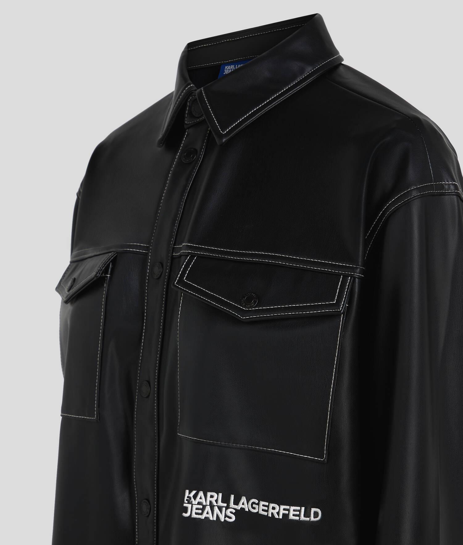 KLJ FAUX-LEATHER OVERSHIRT Product Image