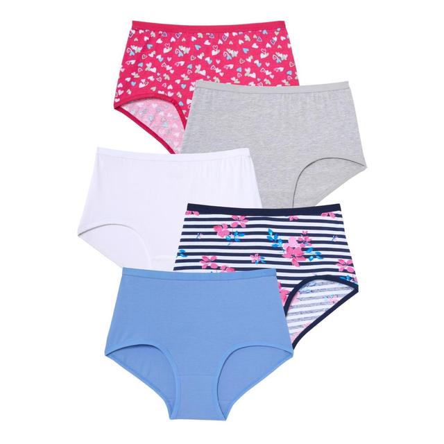 Comfort Choice Womens Stretch Cotton Brief 5-Pack Product Image