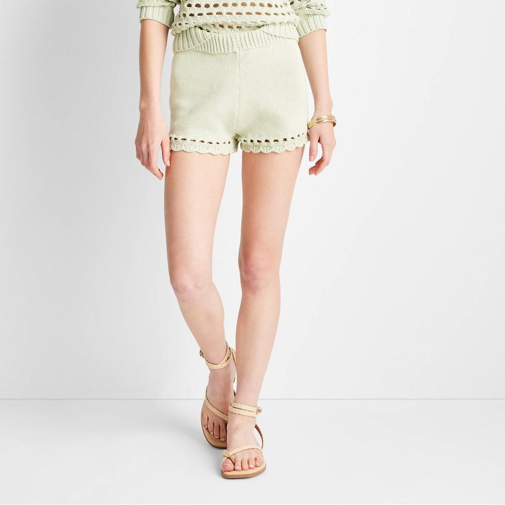 Womens Mid-Rise Open Stitch Sweater Shorts - Future Collective with Jenee Naylor Light Product Image