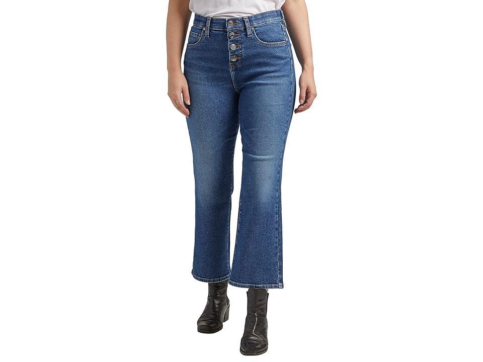 Jag Jeans Phoebe High-Rise Cropped Bootcut Jeans (Fountain Blue) Women's Jeans product image