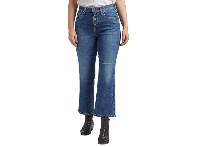 Jag Jeans Phoebe High-Rise Cropped Bootcut Jeans (Fountain Blue) Women's Jeans Product Image