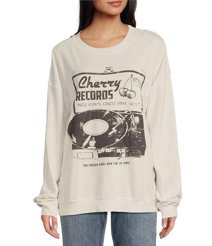 Originality Long Sleeve Cherry Records Graphic Sweatshirt Product Image