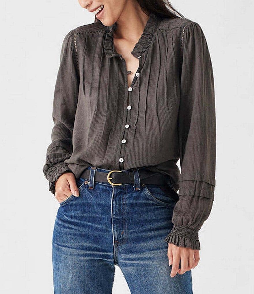 Faherty Willa Top (Catawaba Grape) Women's Clothing Product Image