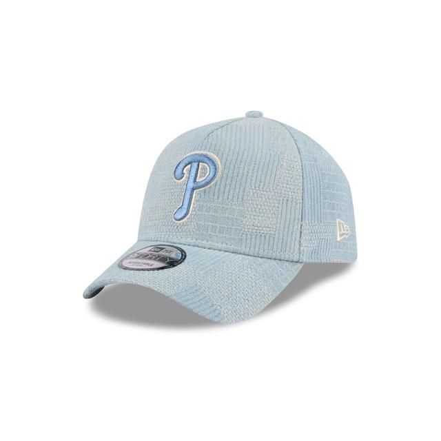 Philadelphia Phillies Logo Essentials Denim 9FORTY A-Frame Snapback Hat Male Product Image