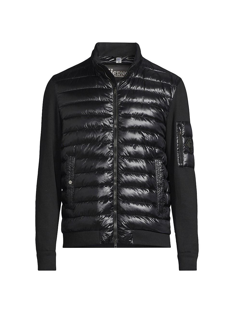 Mens Mixed-Media Down Jacket Product Image