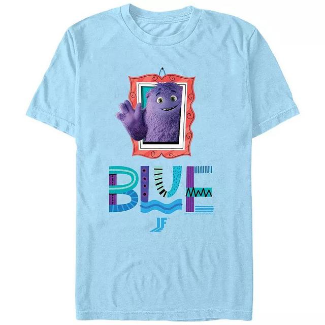 Mens Imaginary Friends Blue Portrait Graphic Tee Product Image