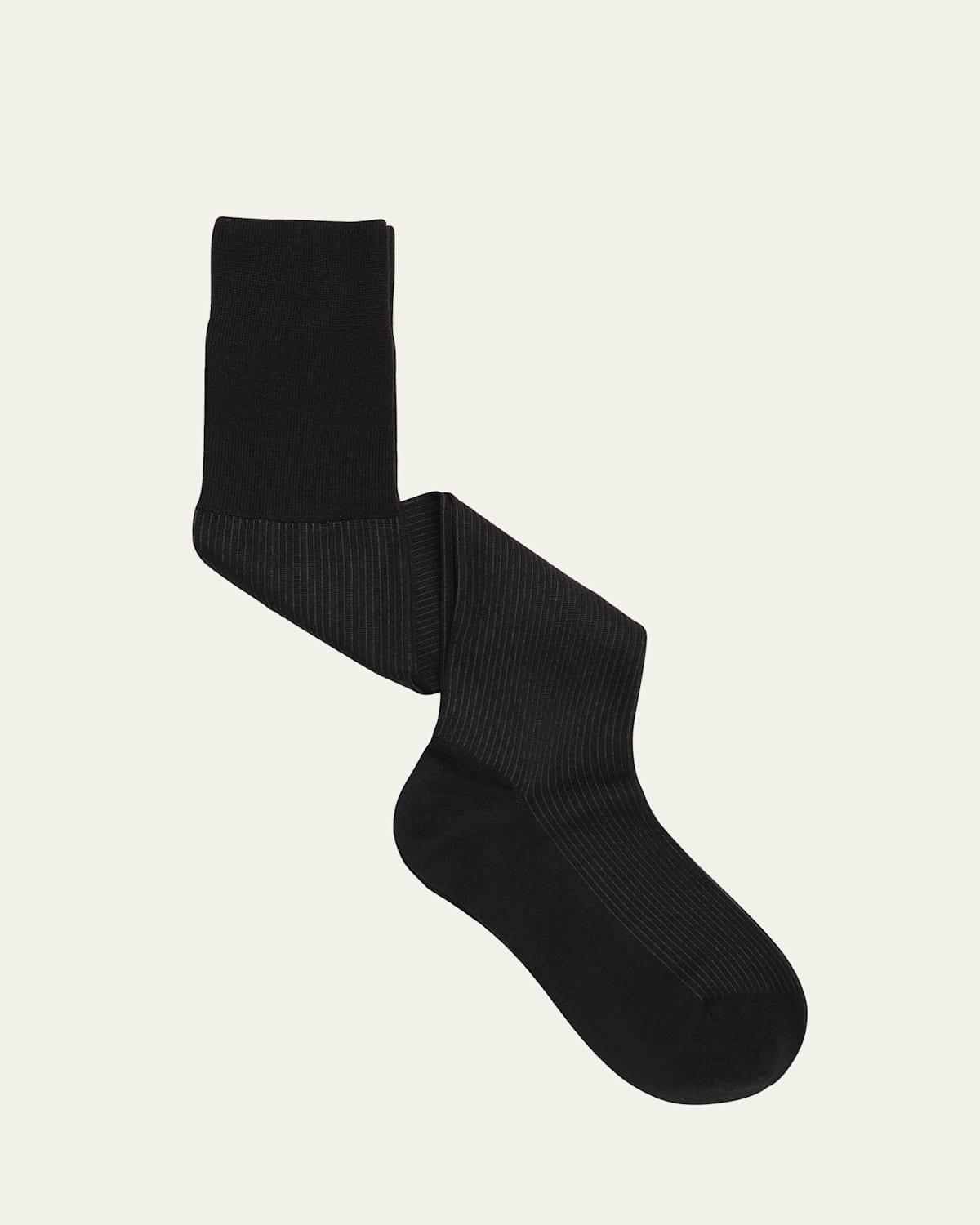 Mens Shadow Rib Knee-High Socks Product Image