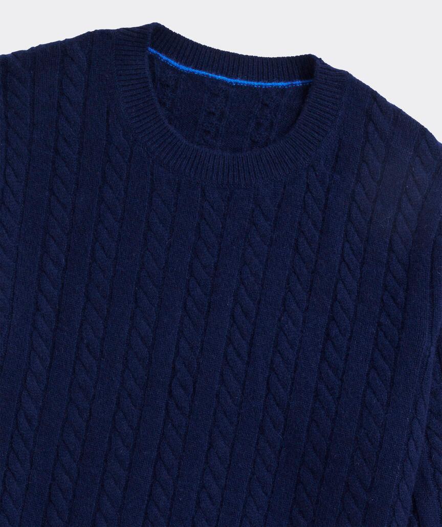 Cashmere Cable Crewneck Sweater Product Image