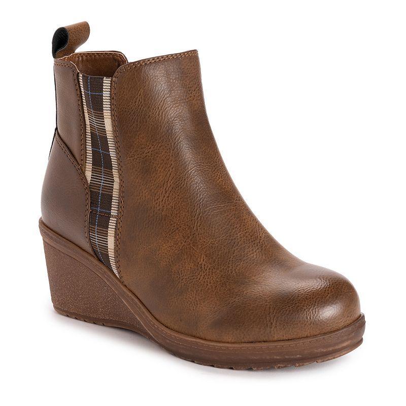 MUK LUKS England Womens Wedge Ankle Boots Product Image