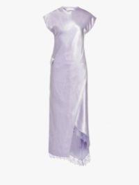 ASYMMETRIC LACE TRIM LAYERED DRESS in purple | JW Anderson US  Product Image