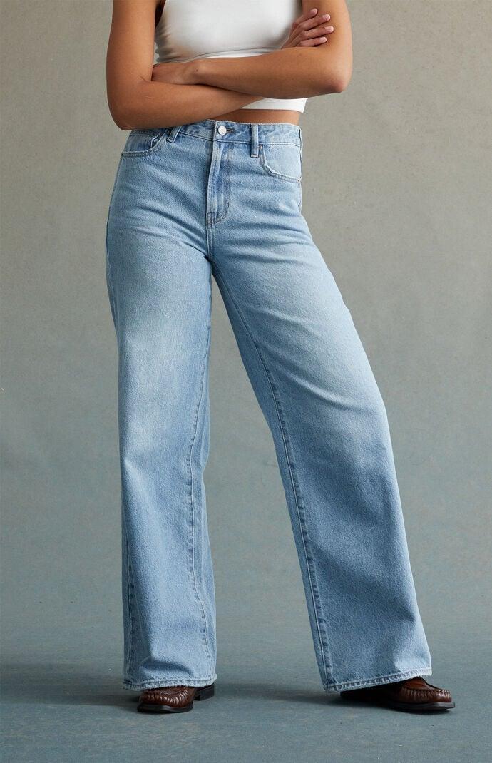 RARE DNM EDIT Womens High Waisted Baggy Jeans - product image