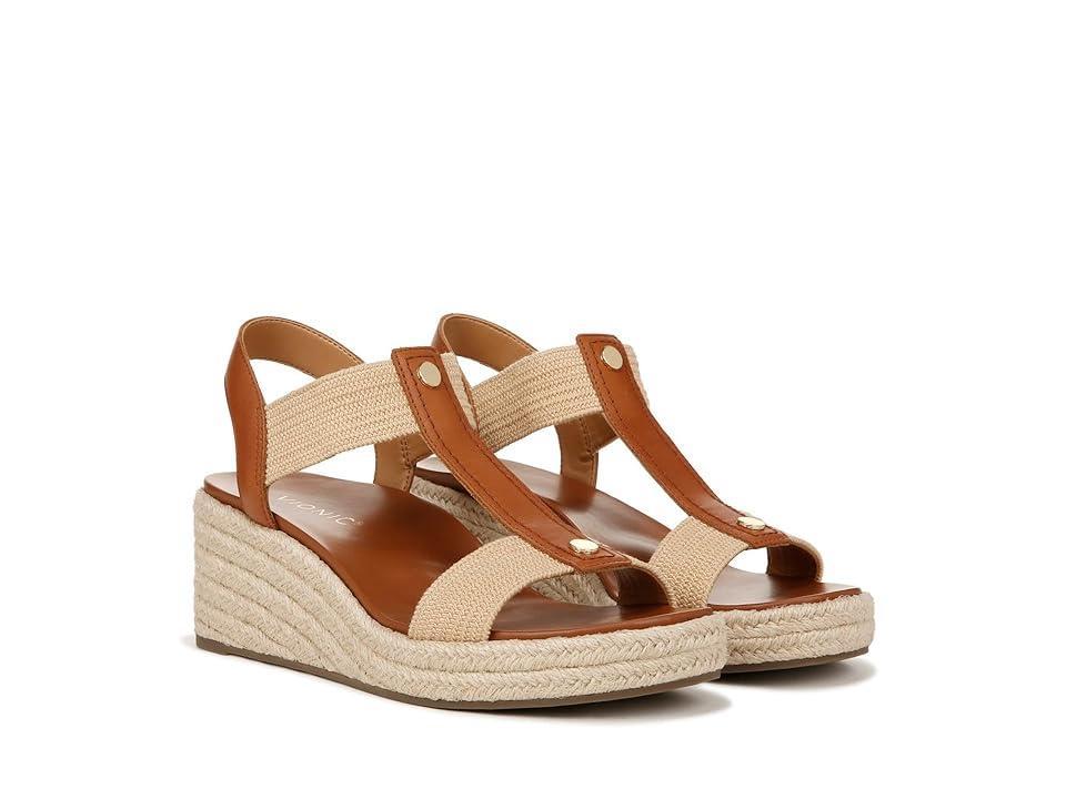 Vionic Calera Leather Wedge Sandals Product Image