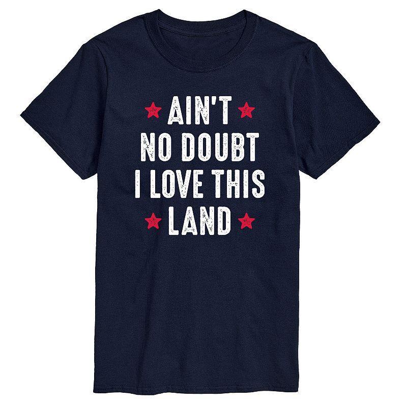 Big & Tall Love This Land Tee, Mens Blue Product Image