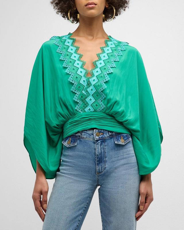 Womens Kynlee Embroidered Blouse Product Image