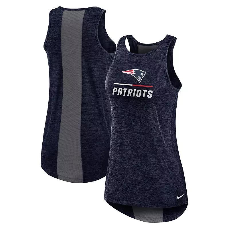 Womens Nike College Navy Seattle Seahawks High Neck Performance Tank Top Product Image