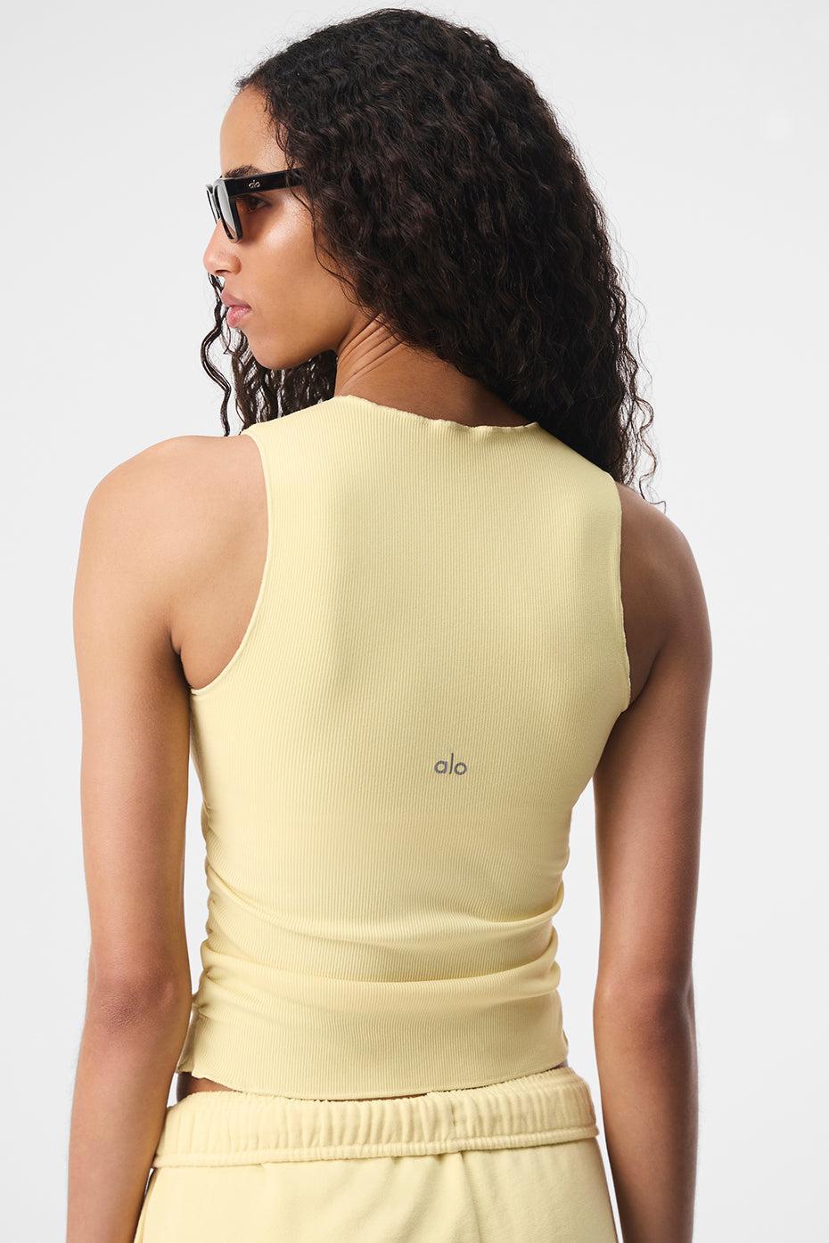 Ribbed En Pointe Tank - Lemon Ice Female Product Image