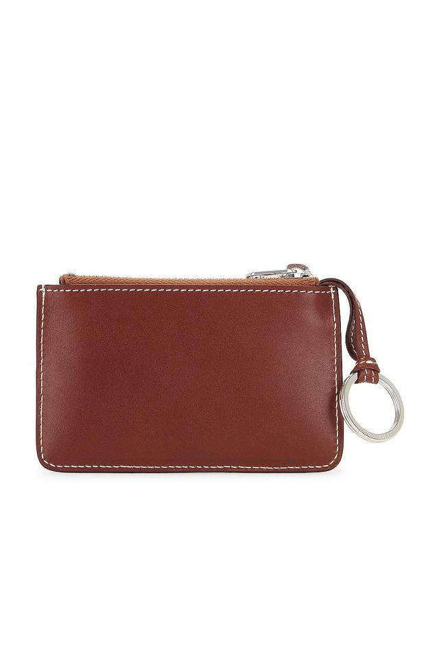 The Row Zipped Keychain Pouch Cognac.. Product Image