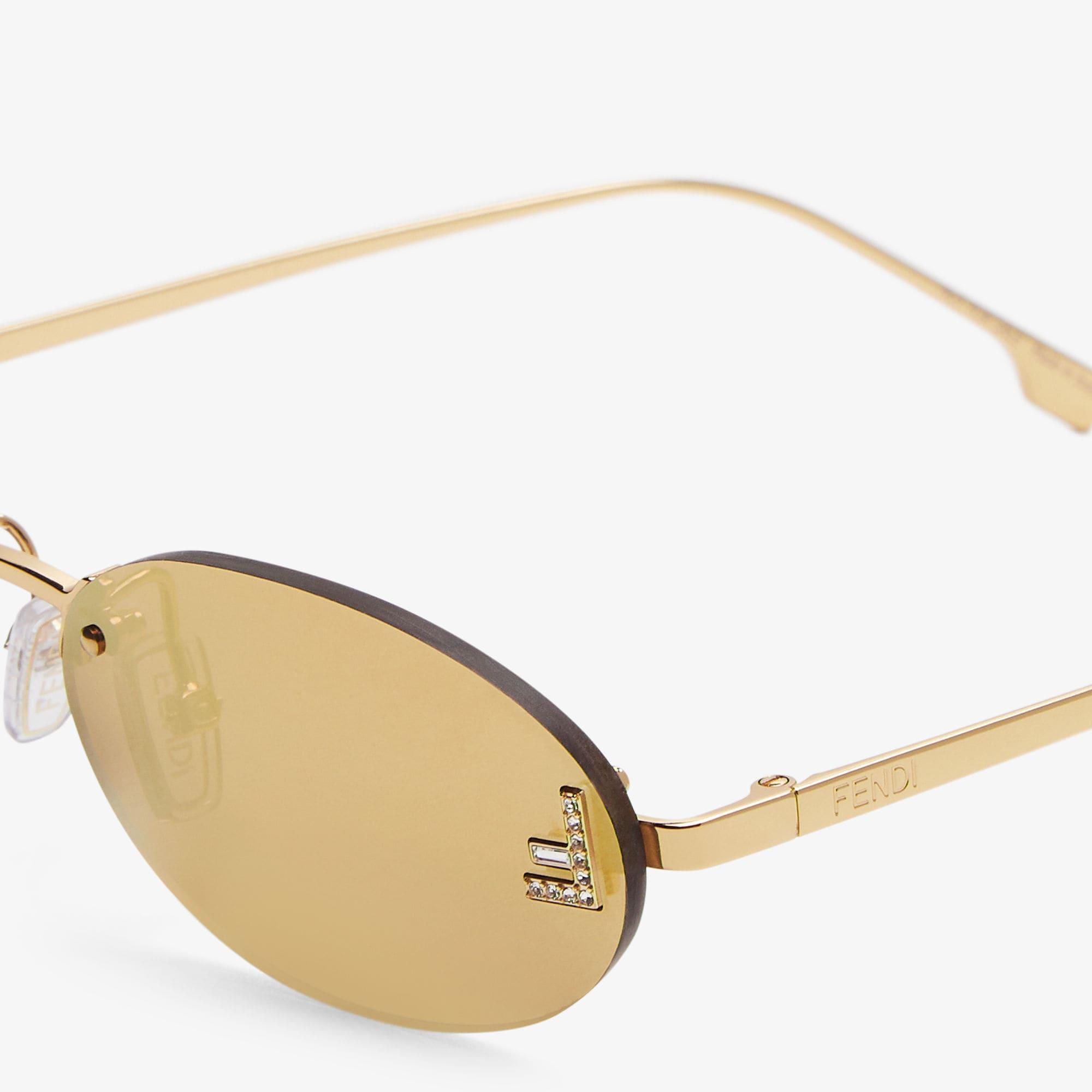 Fendi First CrystalGold-colored sunglasses Product Image