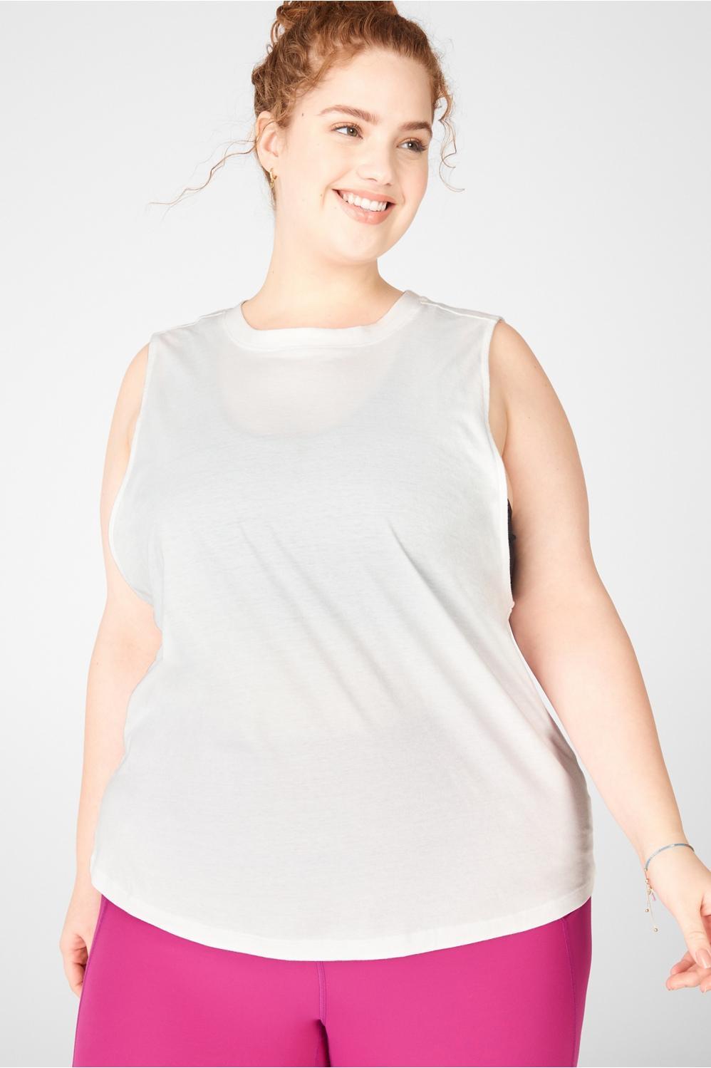 Fabletics Micah Muscle Tank Womens white Size XS Product Image