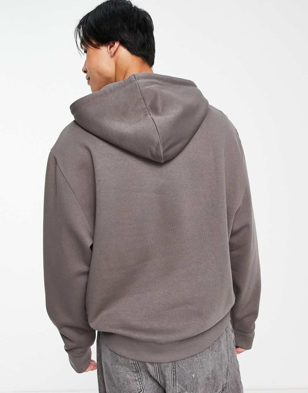 COLLUSION hoodie in charcoal gray Product Image