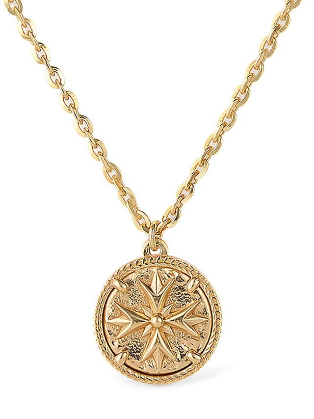 EMANUELE BICOCCHI Crest Tag Pendant Necklace In Gold Product Image