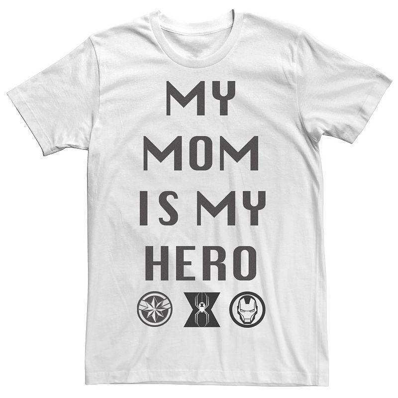 Mens Marvel Mom Is My Hero Graphic Tee White Product Image