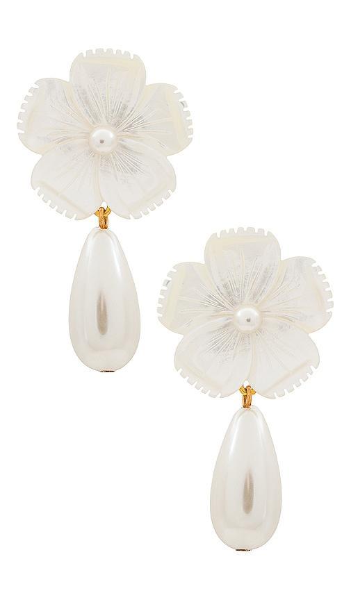 Jennifer Behr - Women's Petronella Pearl Earrings - White - OS - Moda Operandi - Gifts For Her Product Image