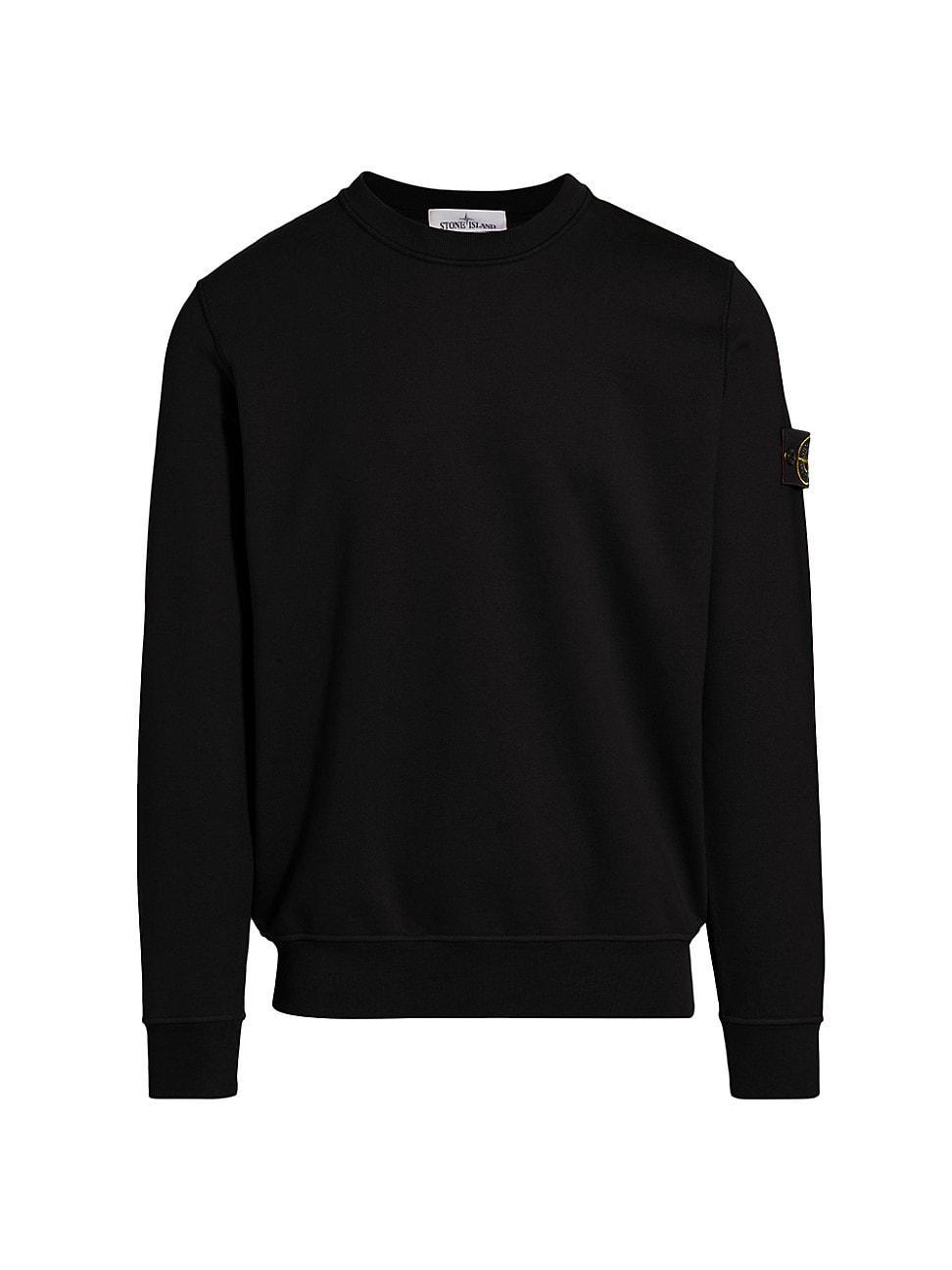 Stone Island Logo Patch Cotton Sweatshirt Product Image