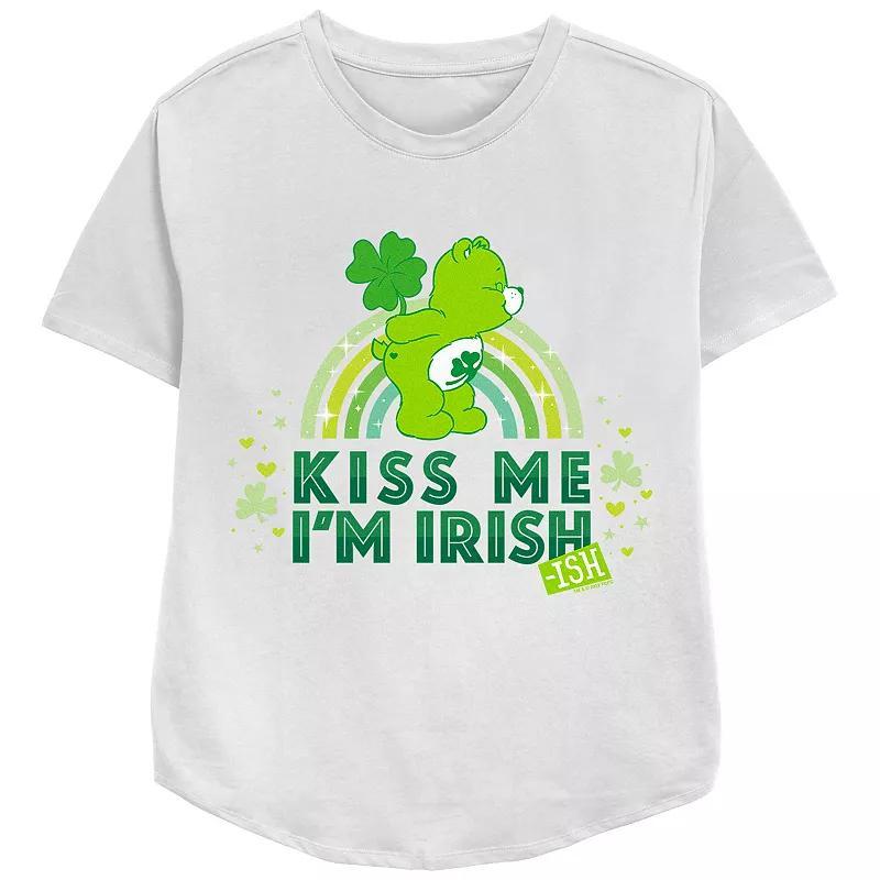 Womens Care Bears Kiss Me Im Irish Graphic Tee, Girls Product Image