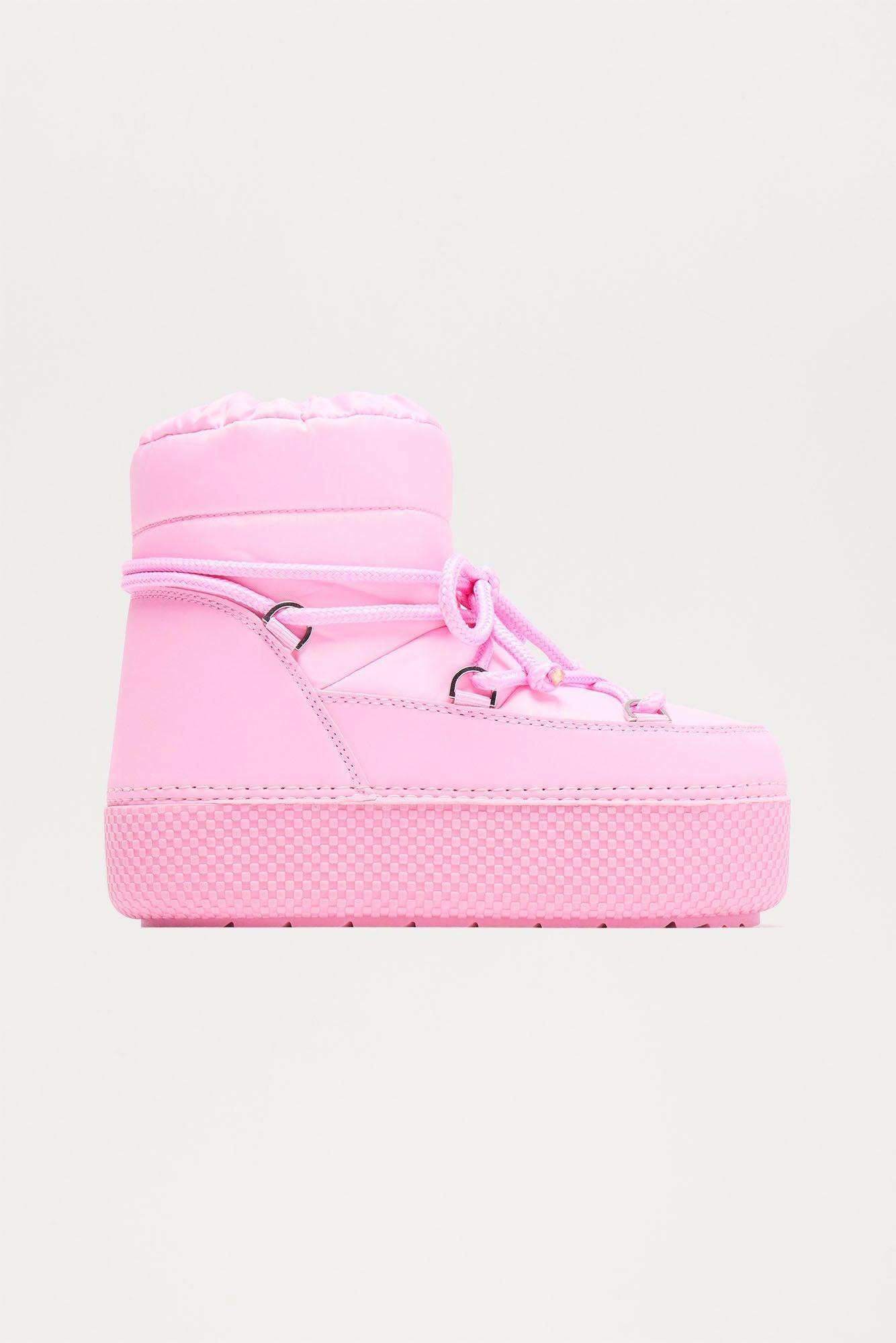 Hit The Snow Platform Booties - Pink product image