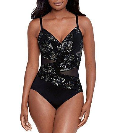 Womens Mystique Mesh Inset One-Piece Swimsuit Product Image