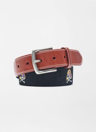 Peter Millar Mens East Carolina Belt | Color: Black | Size: 40 | ECU Product Image