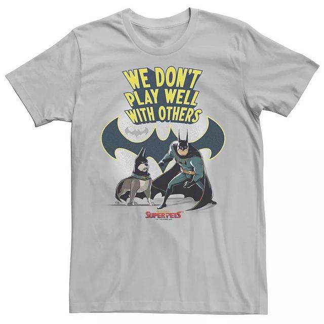 Mens DC Super PetsWe Dont Play Well With Others Batman and Ace Tee Product Image