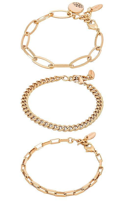 Ettika Set of 3 Chain Link Bracelets Product Image