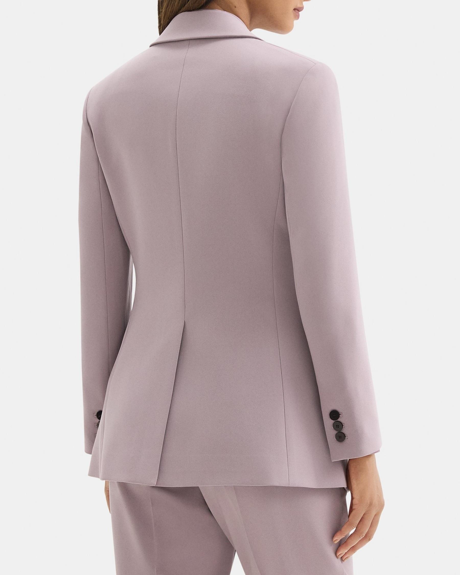 Single-Breasted Blazer in Crepe Product Image