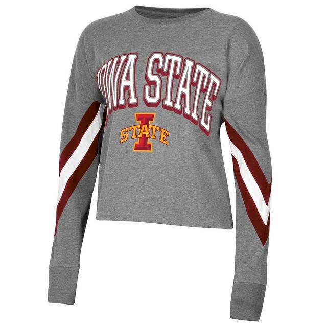 NCAA Iowa State Cyclones Womens Long Sleeve Striped T-Shirt Product Image