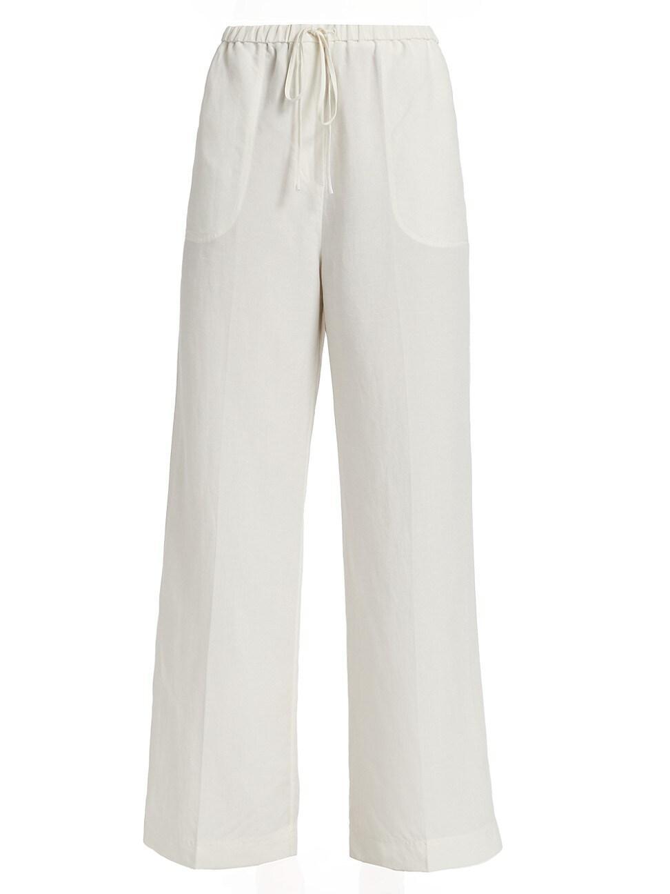 Womens Fluid Drawstring Trousers Product Image