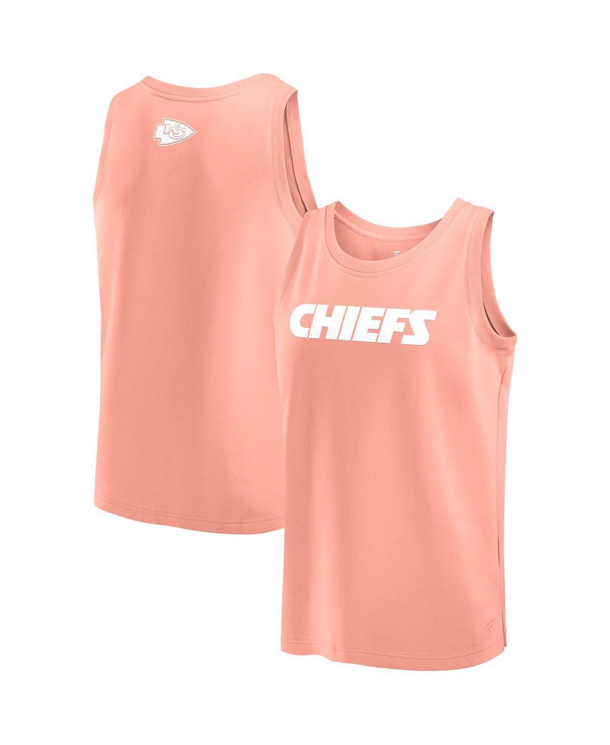 Mens Fanatics Coral Kansas City Chiefs Elements Tank Top Product Image