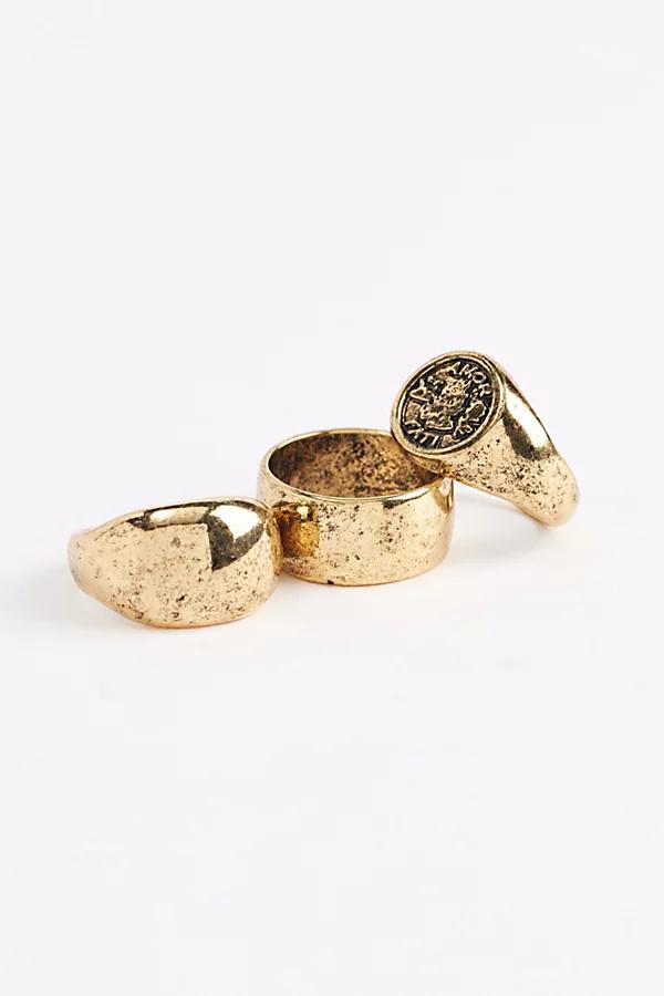 Amaro Signet Ring Set Mens at Urban Outfitters Product Image