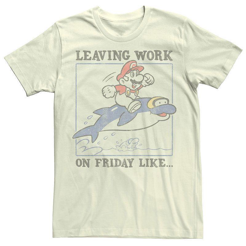 Mens Nintendo Super Mario Leaving Work On Friday Like Graphic Tee Product Image