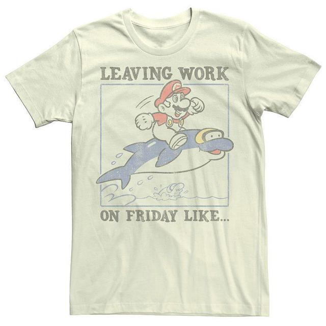 Mens Nintendo Super Mario Leaving Work On Friday Like Graphic Tee Product Image