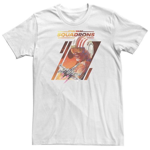 Big & Tall Star Wars: Squadrons Rebel X-Wing Panels Tee, Mens White Product Image